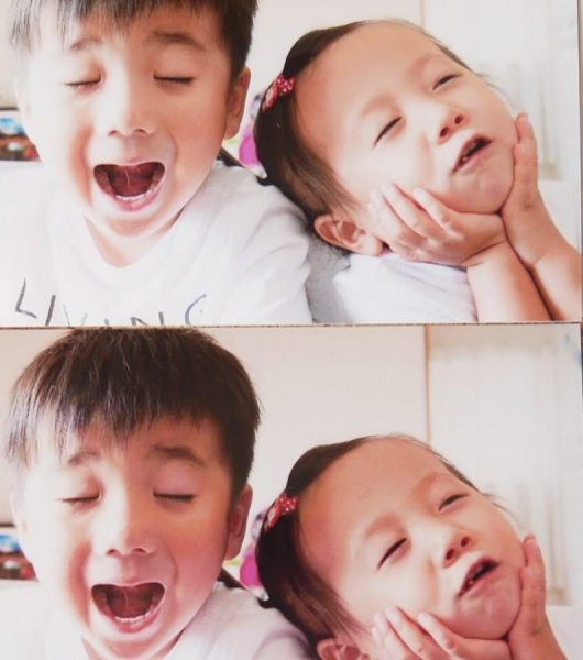 子供たちが笑顔で写真を撮った画像。